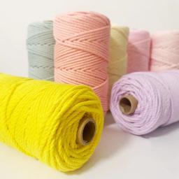 Algodão Twine Cord Corda, Monocromático, Fio Artesanal, Tecido caseiro, Embalagem de presente, Natal, Decoração do casamento, 100m/rolo - Image 2