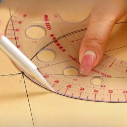 Régua flexível multifuncional para roupas, Régua de fabricação de placas, Ferramentas manuais de desenho, Plástico macio, Curva, Reta, Design de vestuário - Image 4