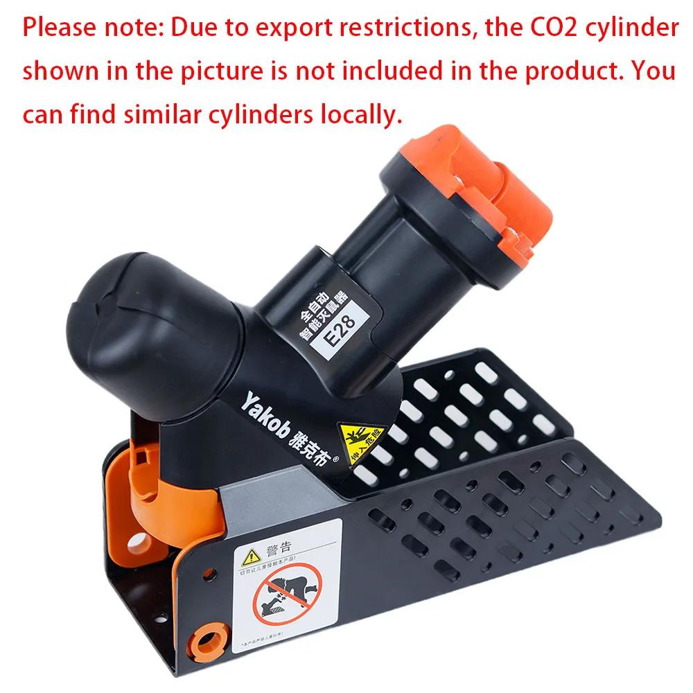 Cilindros de co2 portátil fácil multi-captura não-tóxico mouse & ratos armadilha reinicialização automática máquina de matar roedores com suporte e28 matadores de roedores - Image 1