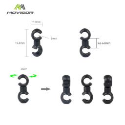 10/20 pçs clipes de cabo cruz em forma de s para linha de mudança de freio de bicicleta rotativa mtb guia de mangueira de bicicleta arrumado laços fivela titular c ganchos - Image 2