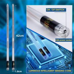 Miwayer-Baquetas emissores de luz LED, baqueta gradiente personalizada, USB recarregável, adequado para todas as baterias, 15 cores - Image 2