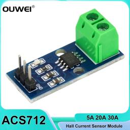 Hall Módulo Sensor de Corrente Módulo Analógico de Medição, Hall Board para Arduino, ACS712TELC, 5A, 20A, 30A, 5A, 20A, 30A - Image 1