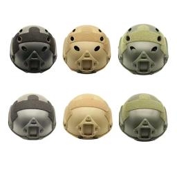 Capacete de proteção rápida militar, capacete ABS ajustável com trilhos laterais e montagem NVG, caça paintball, tiro CS Training - Image 2