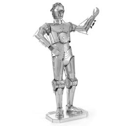 C- 3PO 3D Puzzle Metal Modelo Kits DIY Laser Cut Puzzles Jigsaw Toy Para Crianças - Image 5