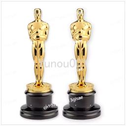 Troféu De Oscar De Liga De Zinco De Tamanho Completo, Troféu De Metal Verdadeiro, Escultura Lembrança, 13.5 ", 1:1 - Image 1