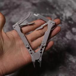 Portable Folding Pocket Knife, 9 Funções em 1, Multi-Ferramenta, Camping, Barraca, Viagem, ao ar livre, Autodefesa, Tático, EDC, Sobrevivência - Image 3