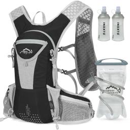 Inoxto 12l hidratação mochila ciclismo corrida hidratação colete adequado para homens e mulheres trail running montanhismo 2l - Image 1