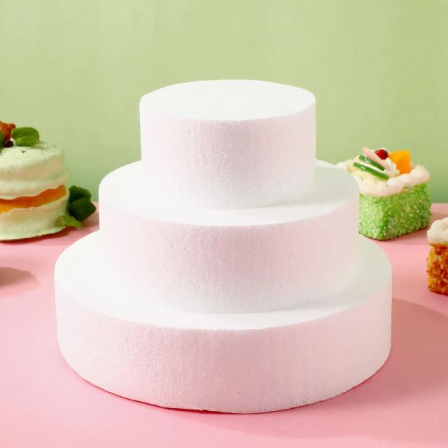 Modelagem de Bolo com Poliestireno e Espuma - Acessórios para Sugar Craft em Festas de Natal e Casamentos (3 peças)