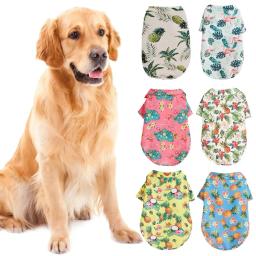 Camisetas de verão estilo havaiano, confortável camisa para cães de médio e grande porte, roupas para cachorros, produtos para animais, L a 5XL - Image 2
