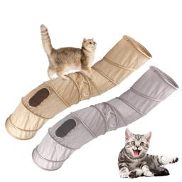 Tenda de passagem em forma de túnel brinquedos, dobrável, S-Shape, Peekaboo, caverna do gato, brinquedo interativo para coelho, cachorro, cobaia, Pet Supplies - Image 1
