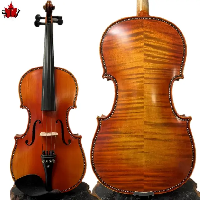 Sad Estilo Musical Maestro 16: Viola com Incrustação em Concha e Som Melodioso