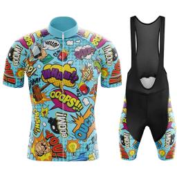 Conjunto de roupas masculinas de ciclismo, camisa de mountain bike, uniforme MTB, roupas de ciclismo, calções de estrada, verão, 2024 - Image 2