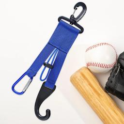 Dugout Gear Hanger, Mantém sua luva, Bastões de chapéu fora do chão, Anexa ao organizador do beisebol da cerca - Image 3
