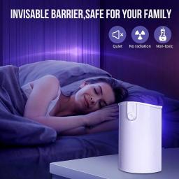 Armadilha de insetos voadores plug-in interna para casa, assassino do mosquito, apanhador de mariposas com luz UV noturna, mosquito atraente, Fly Bug Zapper - Image 5