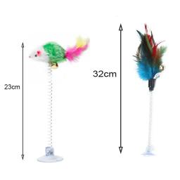 Simulação Rato e Penas Brinquedos Interativos para Cães e Gatos, Acessórios Teaser Pet, Suprimentos Diversão, Gatinho e Cães, 1PC - Image 6