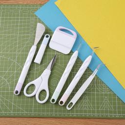 DIY Cardstock Crafting Kit de Ferramentas Básicas, Craft Vinyl Weeding Set, Silhueta Em Relevo Arte Kits De Corte, Cricut Criador Silhouett - Image 1