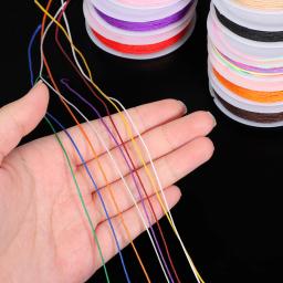 Colorido Nylon Macramé Corda Fio, trançado String, DIY Beading Jóias, Corda Cabo, Descobertas Pulseira, 3 Rolo, 10m por Rolo, 0.8mm - Image 6