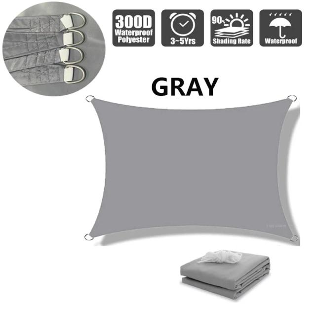 Vela de Sombra Oxford Impermeável 300D Proteção UV 98%