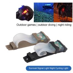 Luz impermeável portátil do capacete do ciclismo, lâmpada estroboscópica, sinal da sobrevivência do silicone, luz do ciclismo da noite - Image 4