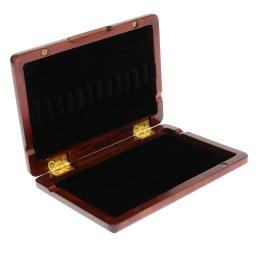 Caixa de palhetas de oboé de madeira vermelha para armazenamento de palhetas de 12 peças, - Image 2