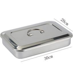 1pc dental engrossado caixa de desinfecção caixa de aço inoxidável bandeja de desinfecção placa quadrada capa instrumentos cirúrgicos - Image 3