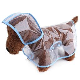 Impermeável com capuz transparente para animais de estimação Jaqueta impermeável Roupas de PVC Macio Impermeável Impermeável para Cães Pequenos Poncho de Chuva Puppy - Image 4
