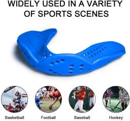 Guarda bucal esportiva para adultos, protetor de dentes, protetor bucal, cinta dentária, basquete, rugby, boxe, karatê com caixa de plástico - Image 6
