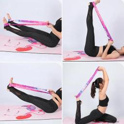 Multicolor Exercício Stretch Belt, Acessórios Esportivos, Yoga Mat Strap Belts, Carry Straps, Sling Ombro - Image 4