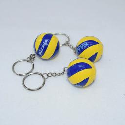 PVC voleibol chaveiro para criança bola de praia chaveiro criativo dos desenhos animados lembrança de esportes mini bola chaveiro do carro escola recompensa - Image 3