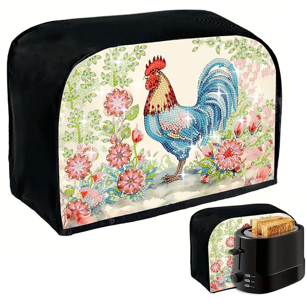 Kits de Pintura Diamante para Adultos, DIY Canvas Art, Pão Tampa Da Máquina, Dustproof Toaster, Tamanho 33.5x21.6x24cm, 1 ou 2Set - Image 1