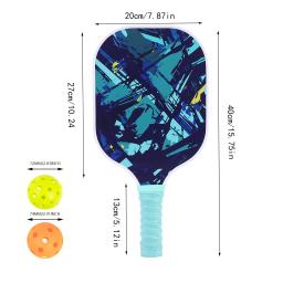 Conjunto De Pás De Pickleball De Fibra De Carbono, Esportes De Tênis De Praia E Raquete Ao Ar Livre, Bola De Críquete, USAPA Conjunto Aprovado - Image 2