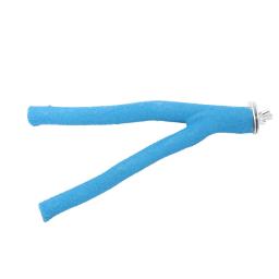Pássaro papagaio poleiro suporte brinquedo brilhante colorido pata moagem vara para unhas e bico periquitos gaiola acessórios 7.9in - Image 2