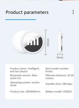 Xiaomi-Mini Localizador GPS para Crianças, Localizador Inteligente Portátil, Dispositivo Anti-Perda, Carteira Pet, Bluetooth 4.0, Rastreador GPS - Image 3