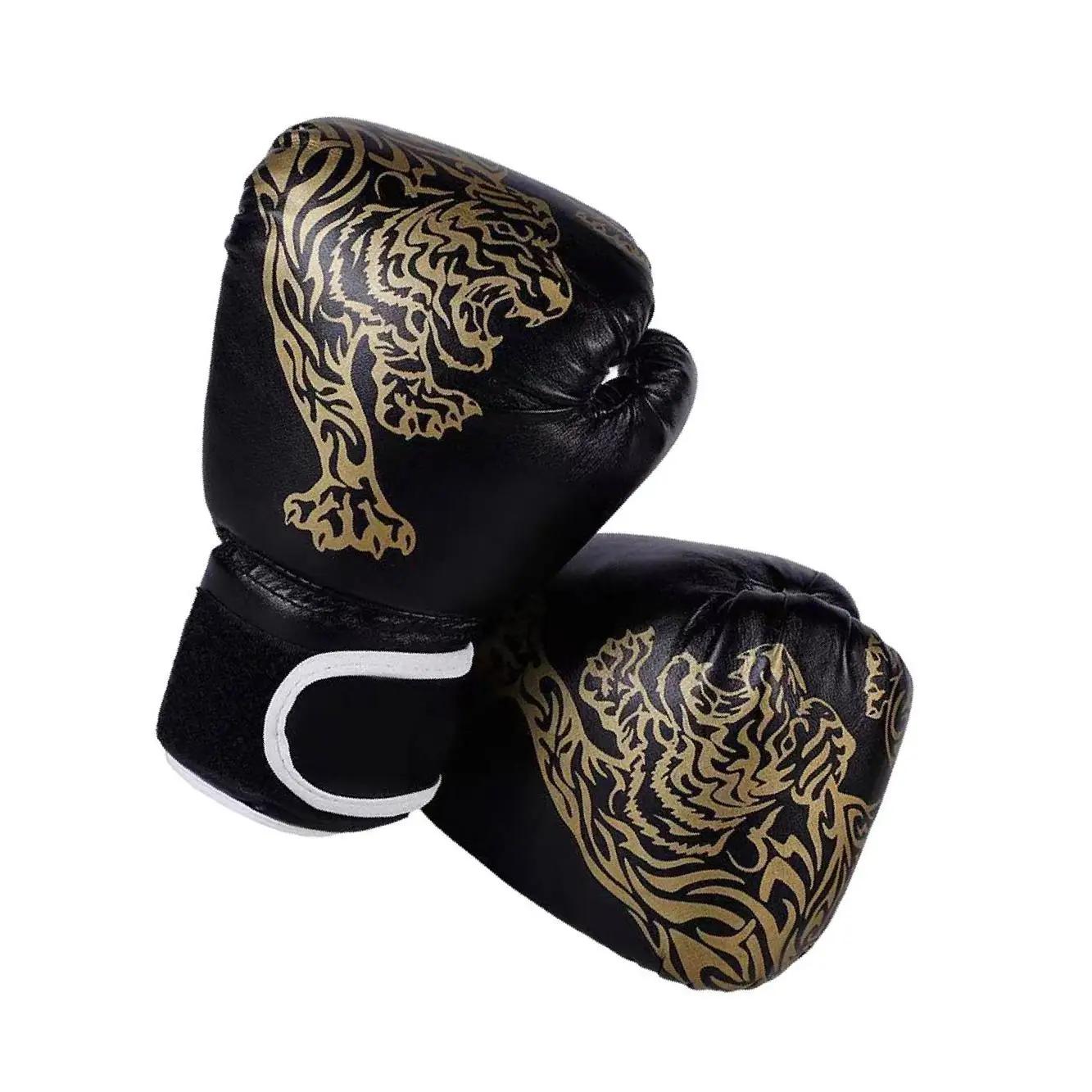 Luvas De Boxe Para Crianças, Saco De Perfuração, Sparring Marcial, Preto, 38x23cm - Image 1