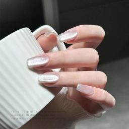 Esmalte magnético para unha arte, unha polonês, espelho, porcelana, branco, olho de gato, efeito galáctico, led uv, 10ml, 1pc - Image 4