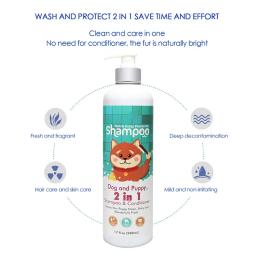 Shampoo Shower Dog Gel, Mata ácaros, Desodoriza e Folhas, Produtos de Banho Pet, Método Corgi, Teddy Dog Special, 500ml - Image 4