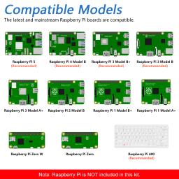 Freenove-rfid starter kit for raspberry pi, 5, 4, b, 3, b + 400, 541 page Tutorial, Python, C, Java Scratch, 204 Itens, 97 projetos - Image 5