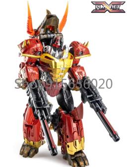 Planet X PX-05R Quirinus PX05R Dinobot Slag versão cor vermelha em estoque - Image 2