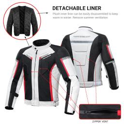 Herobiker jaqueta impermeável para motocicleta, jaqueta de corrida masculina, calças vestíveis para motocicleta, roupas de moto com proteção de eva - Image 2