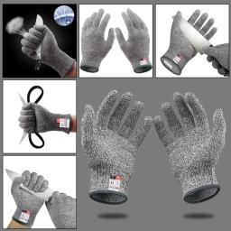 Hppe nível 5 segurança anti corte luvas de alta resistência indústria cozinha jardinagem anti-risco anti-corte de vidro multi-purpose - Image 5