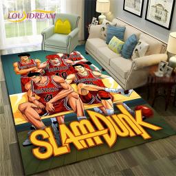 Anime Slam Dunk Tapete de basquete de desenhos animados 3D, tapete antiderrapante, tapete para sala de estar, quarto, decoração do sofá, tapete infantil - Image 3