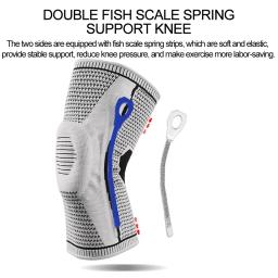 LOOGDEEL-Joelheiras Acolchoadas de Silicone para Homens, Patella Brace, Joelheira, Protetor, Corrida, Voleibol, Fitness, Basquete, Engrenagem - Image 5