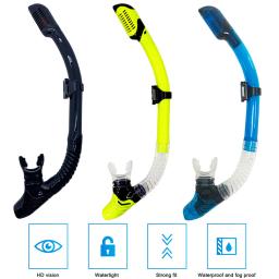 Mergulho Snorkel Tubo De Respiração Subaquática Seco Completo, Mangueira De Silicone, Equipamento De Natação, Dispositivo De Mergulho E Snorkeling - Image 3
