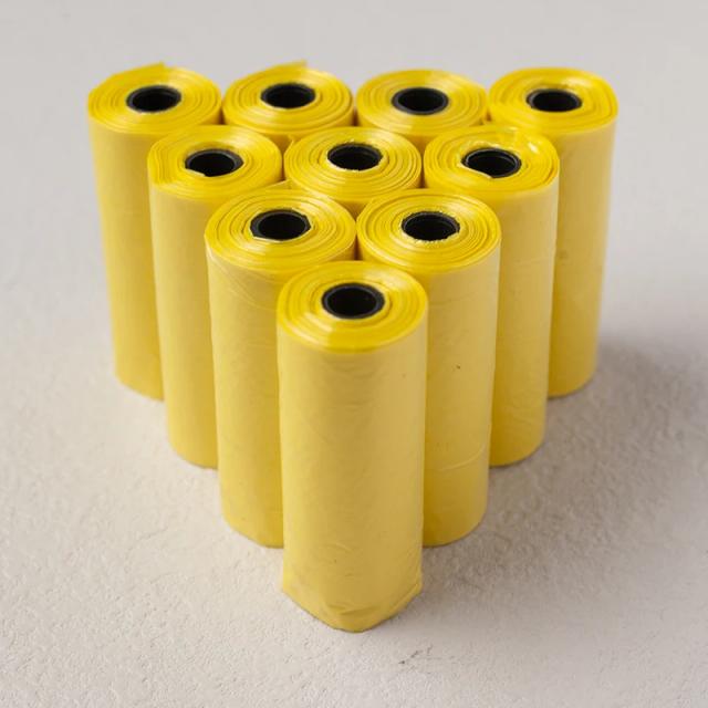 Sacos Biodegradáveis para Cocô de Cachorro à Prova de Vazamento - 15 unidades por rolo, Sustentáveis e Perfeitos para Uso ao Ar Livre