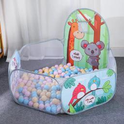 Tenda dobrável ao ar livre portátil com cesta Hoop para crianças, piscina de bola, Baby Pit, cercadinho, crianças, 1,2 m - Image 2