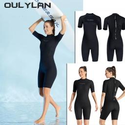 Neoprene manga curta wetsuit para mulheres, surf suit, novo Kitesurf swimwear, mergulho, maiôs de pesca submarina, 3mm - Image 5