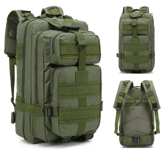 Mochila Tática Clássica para Viagens e Esportes em Camuflagem Nylon 3P para Escalada, Caça e Pesca