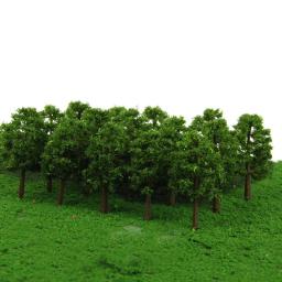 Mini Modelo Árvores Micro Paisagem Decoração, Cenário Plástico DIY, Ferrovia Decoração, Trem Layout Acessórios, 8cm, 20Pcs - Image 3