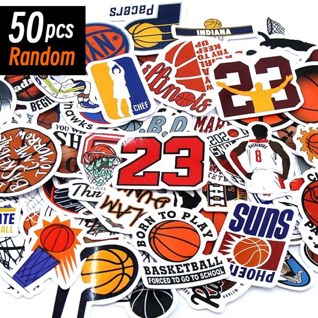 Adesivos de Basquete Desenho Animado Colorido 100 Peças