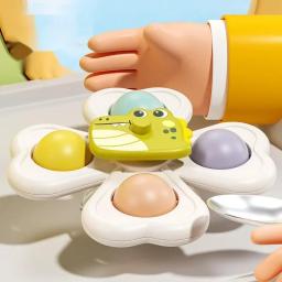 3 pçs ventosa girador brinquedo banho do bebê engraçado jogo brinquedos educativos para crianças meninas meninos infantil sensorial alívio do estresse presente - Image 2